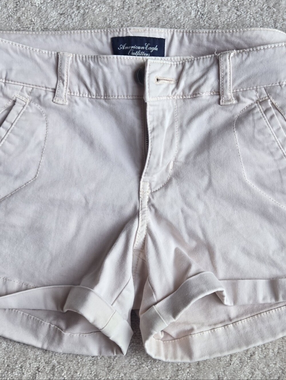 American Eagle Outfitters Neutral Women's Blush Light Pink Shorts Chino